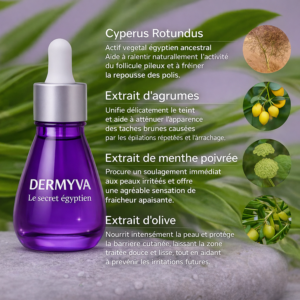 DERMYVA™ Huile visage post-épilation